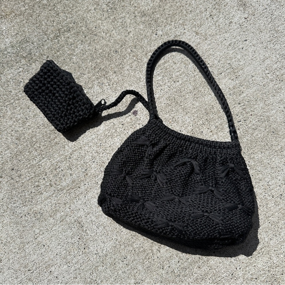 The Limited Too Crochet Mini Bag - Y2K Coquette‎ Boho - Small